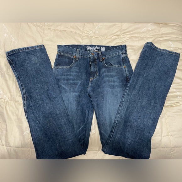 Men’s wrangler retro slim bootcut jeans - Picture 5 of 5